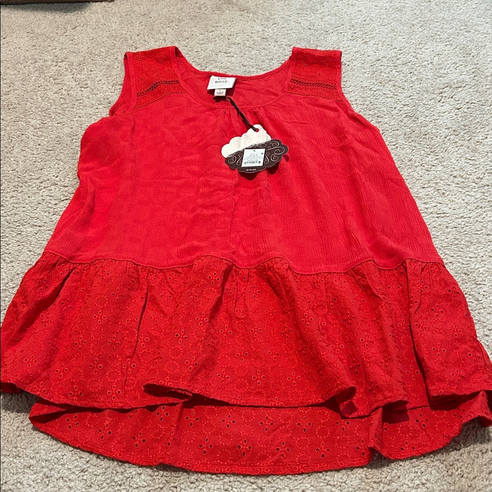 Knox Rose Scarlet Textured Blouse